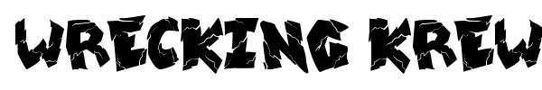 Wrecking Krew font preview